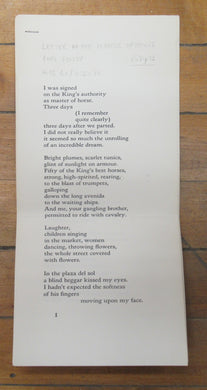 Letter of the Master of Horse