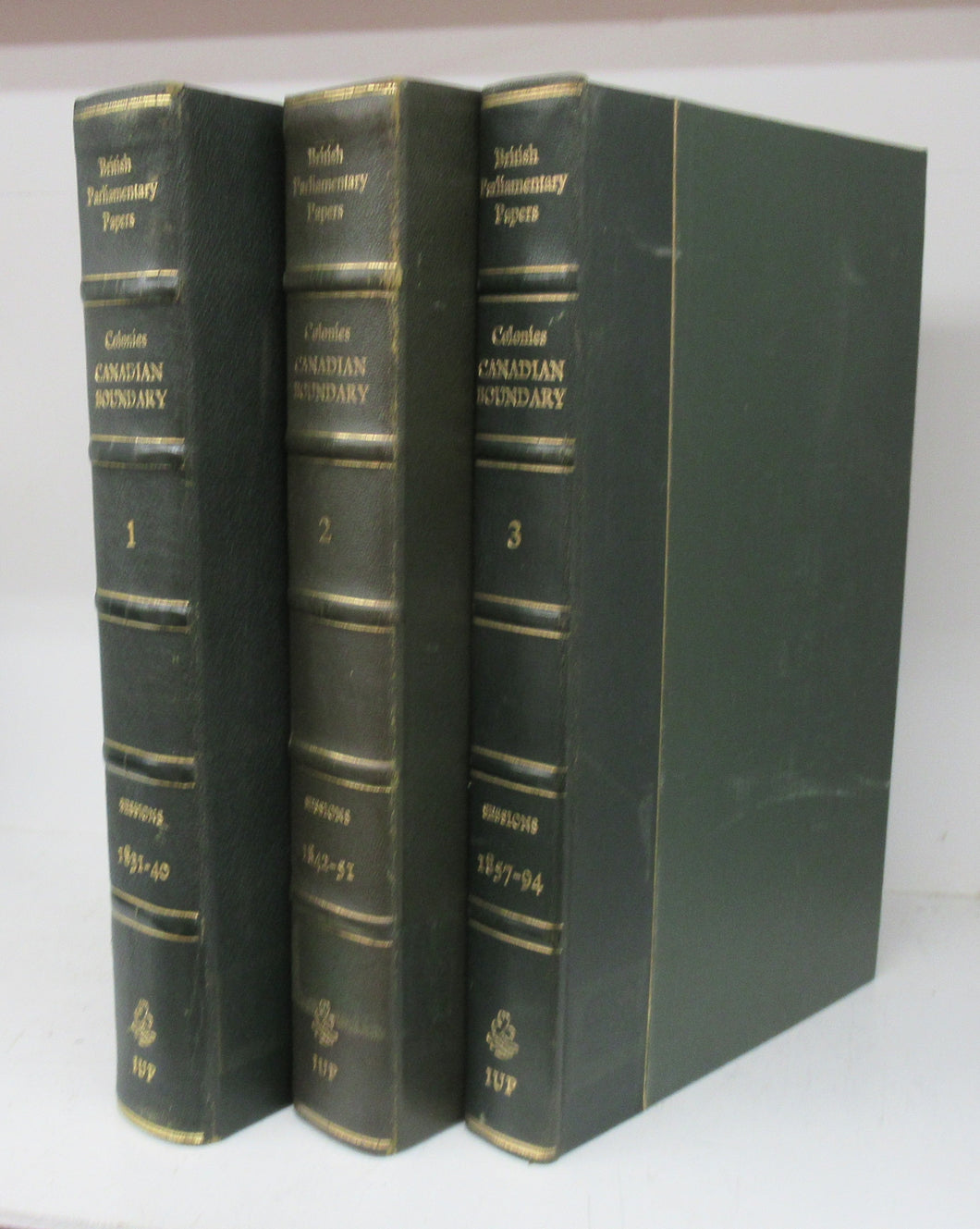 Returns and Correspondence, Despatches and Papers Relating to the Boundary Between the British Possessions in North America and the United States of America. Vol. I: Sessions 1831-40. Vol. II: Sessions 1842-51. Vol. III: Sessions 1857-94