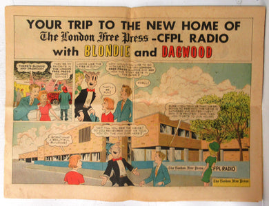 Your Trip To The New Home of The London Free Press - CFPL Radio with Blondie and Dagwood