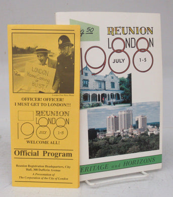 Reunion London, July 1-5, 1988: Heritage and Horizons