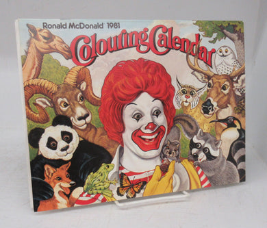 Ronald McDonald 1981 Colouring Calendar
