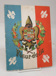 Unused notebook with Fleur-de-lis cover