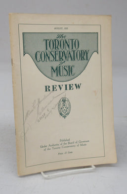 The Toronto Conservatory of Music Review, August 1935
