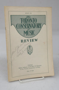 The Toronto Conservatory of Music Review, August 1935