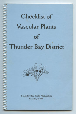 Checklist of Vascular Plants of Thunder Bay District