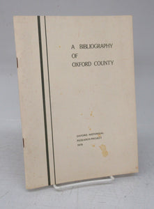 A Bibliography of Oxford County