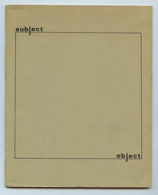 subject/object