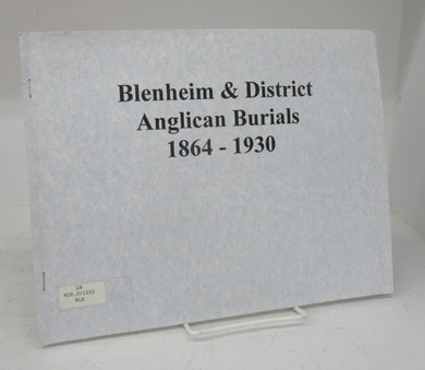 Blenheim & District Anglican Burials 1864-1930