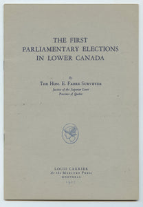 The First Parliamentary Elections in Lower Canada