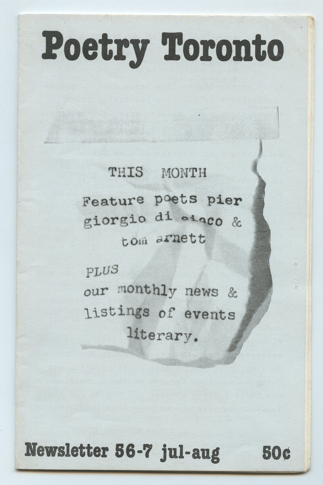 Poetry Toronto, Jul.-Aug. 1980