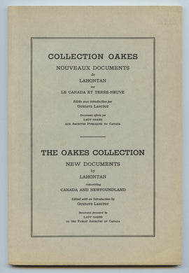 The Oakes Collection: New Documents by Lahontan concerning Canada and Newfoundland