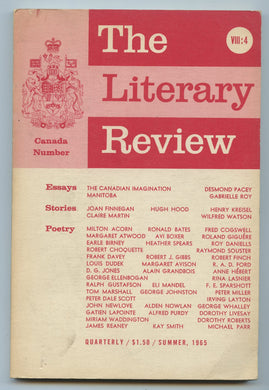 The Literary Review, Summer 1965