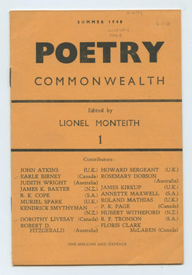 Poetry Commonwealth, Summer 1948