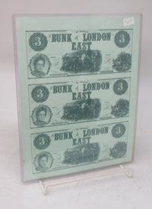 Bunk of London East $3 bills