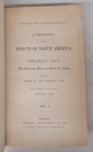 American Entomology. A Description of the Insects of North America. Vols. I & II