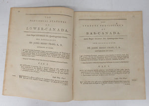 The Provincial Statutes of Lower-Canada, 1809