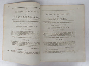 The Provincial Statutes of Lower-Canada, 1811