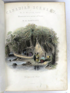 Canadian Scenery Illustrated. From Drawings by W. H. Bartlett. Vols. I & II