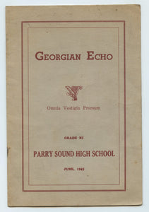 Georgian Echo (Parry Sound High School newspaper), 1945
