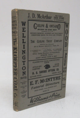 Vernon's City of Guelph (Ontario) Miscellaneous, Business, Alphabetical and Street Directory for the Year 1943