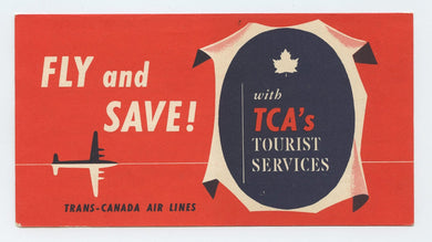 Trans Canada Air Lines Tourist Services flyer