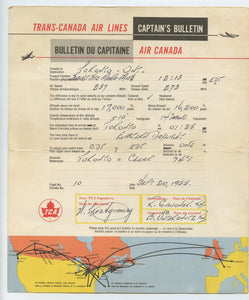 Trans-Canada Air Lines Captain's Bulletin; Bulletin du Capitaine Air Canada