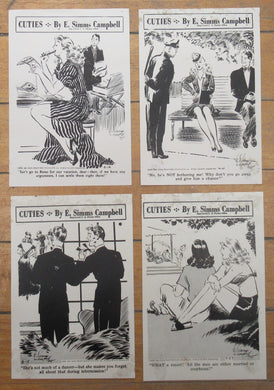 Four "Cuties" cartoons