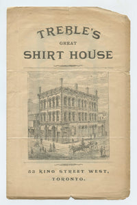 Treble's Great Shirt House advertisement