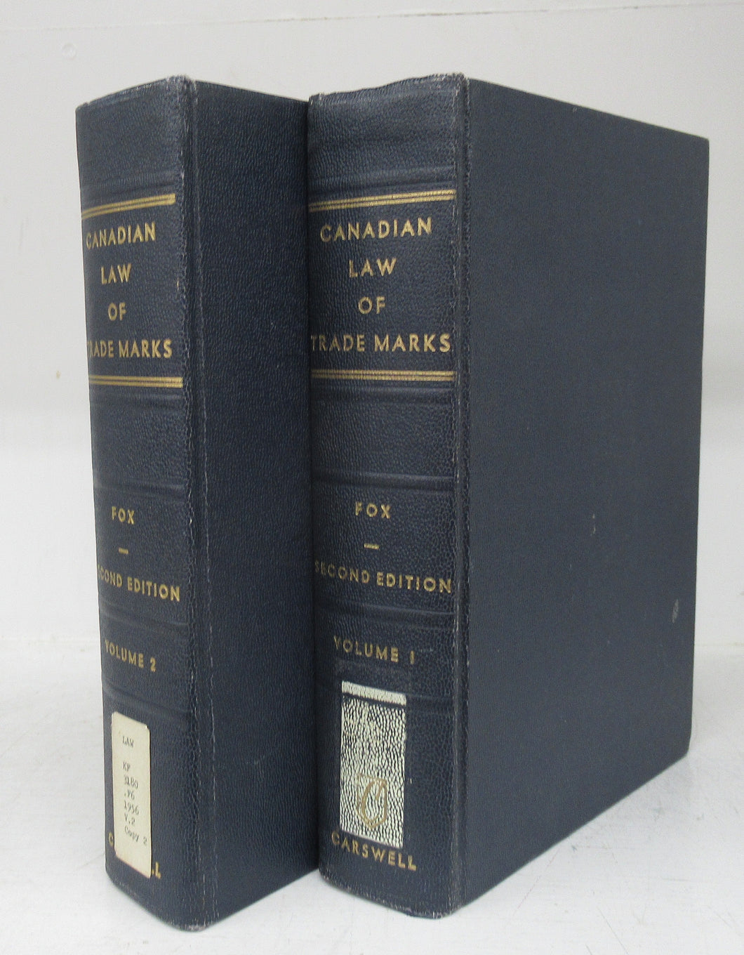 The Canadian Law of Trade Marks and Unfair Competition Vols. I & II