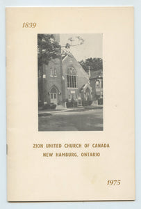 Zion United Church of Canada, New Hamburg, Ontario 1939-1975
