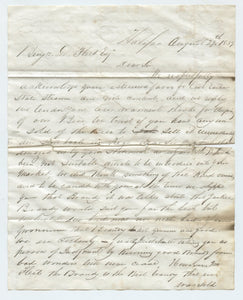 Letter to Benj. D. Fleet, Esq.