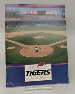 Detroit Tigers 1990 Official Scorebook & Program