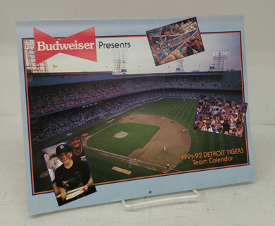 1991-92 Detroit Tigers Team Calendar