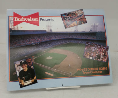 1991-92 Detroit Tigers Team Calendar