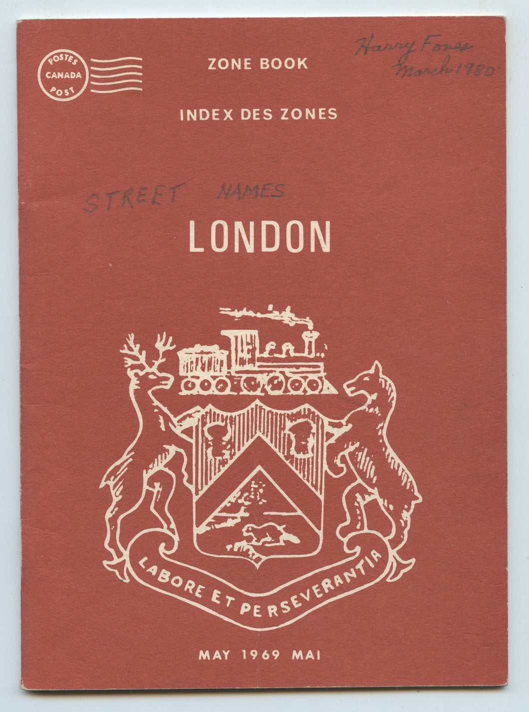 Zone Book/Index Des Zones: London May 1969