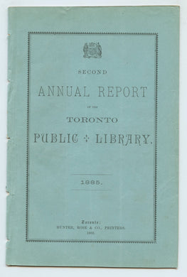 Second Annual Report of the Toronto Public Library