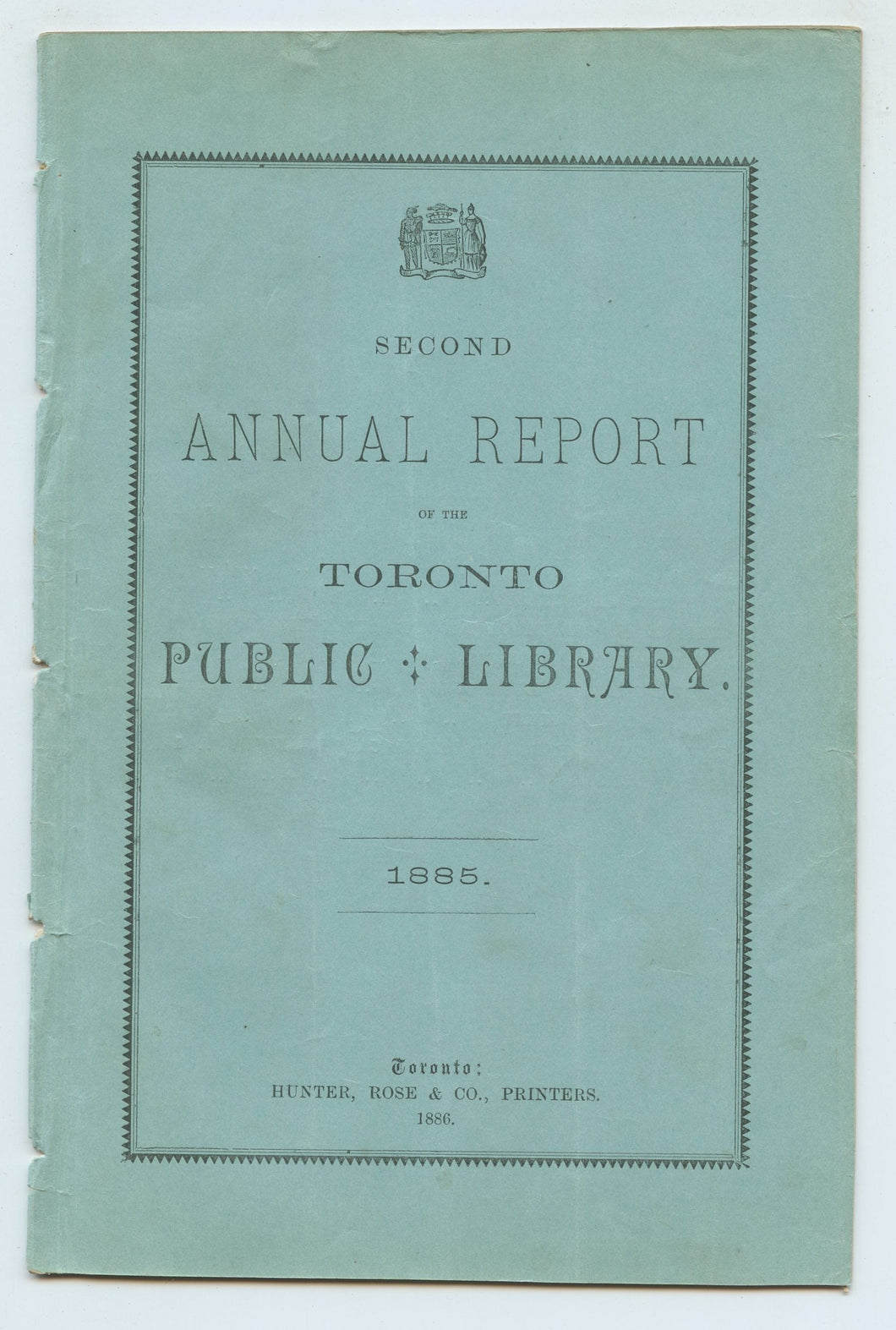 Second Annual Report of the Toronto Public Library