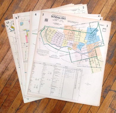 Insurance Plan of the Town of Dundas, Ont., July 1951