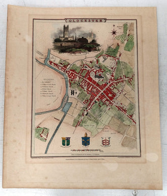 Gloucester, England street plan
