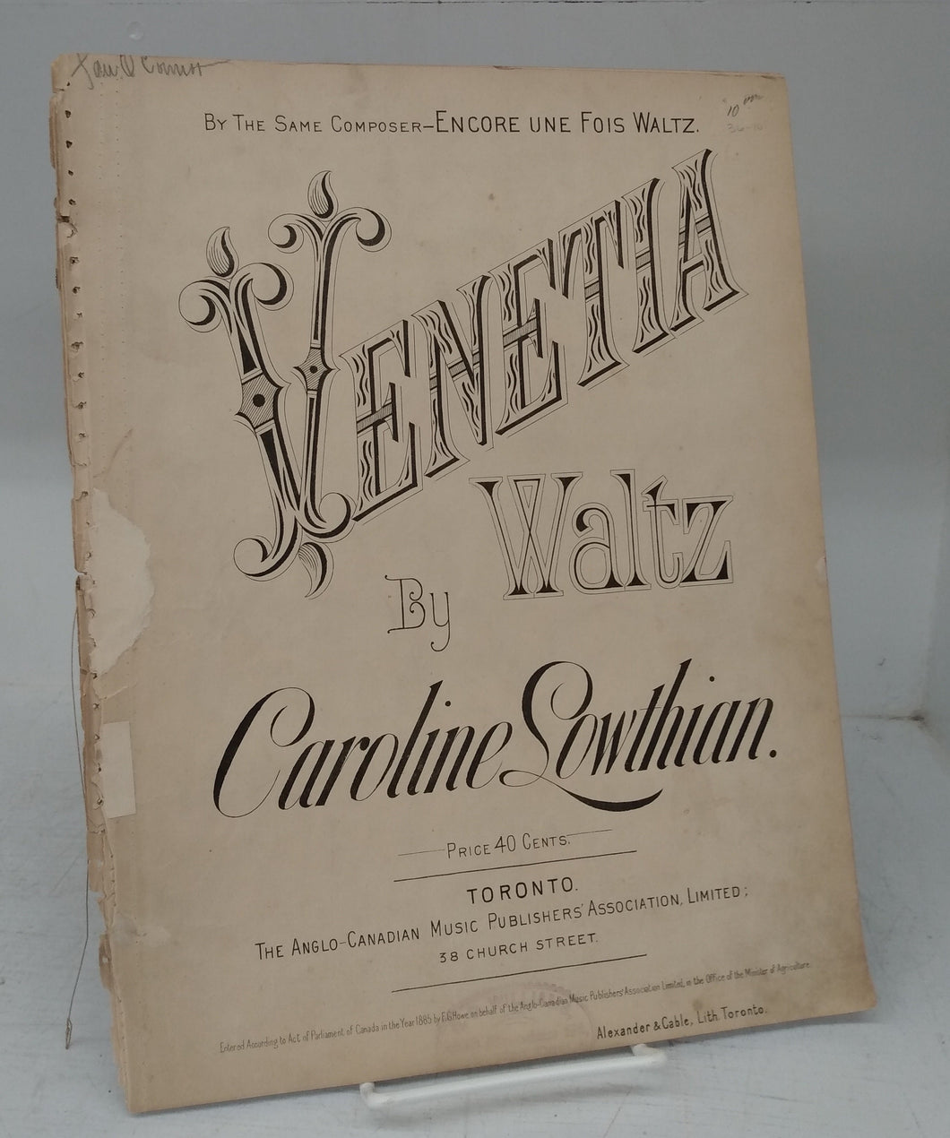 Venetia Waltz (sheetmusic)