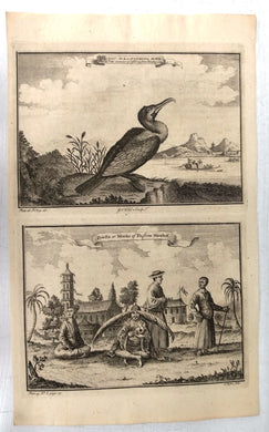 The Lou-Wa or Fishing Bird; Priests or Monks of Fo, from Nieuhof