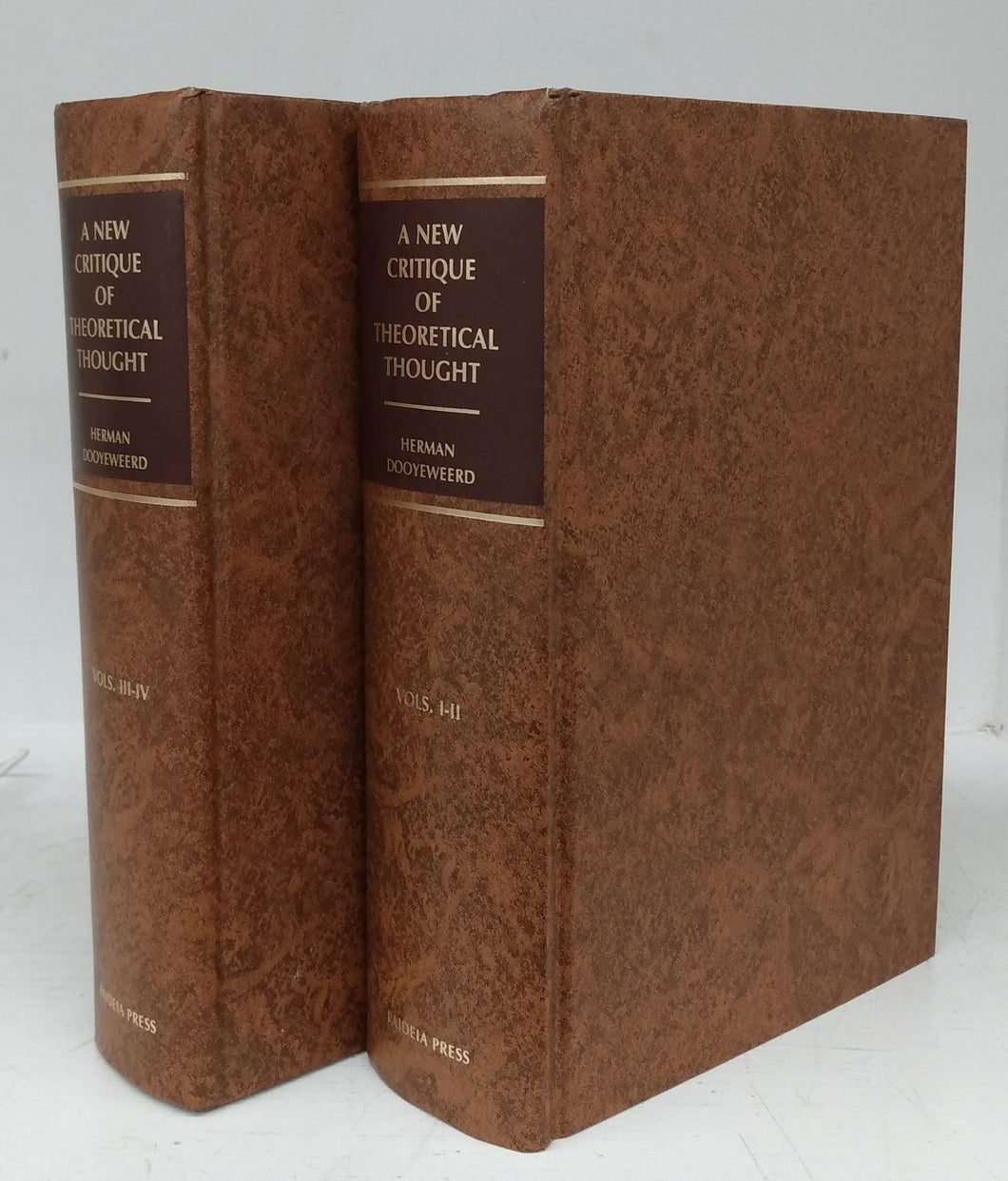 A New Critique of Theoretical Thought (4 vols. in 2)