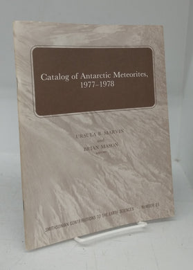 Catalog of Antarctic Meteorites, 1977-1978