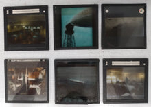 6 glass slides for projection of R101 dirigible