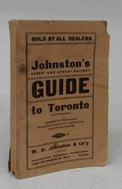 Johnston's Street and Street Railway Guide to Toronto