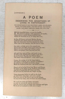 A Poem Describing the Advantages of Living in Portstewart