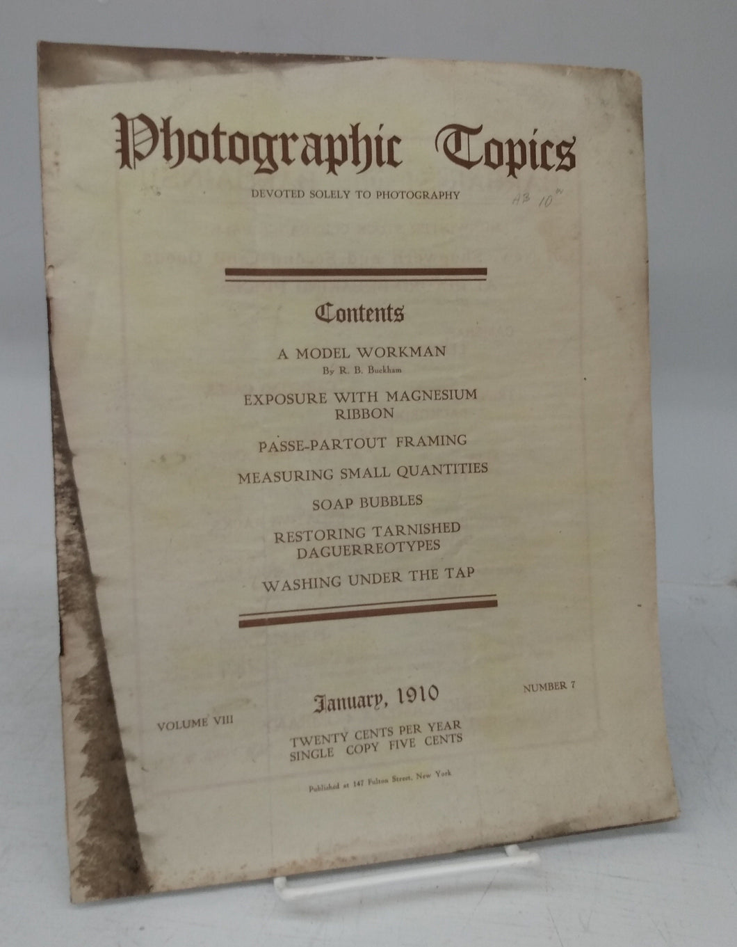 Photographic Topics, January 1910