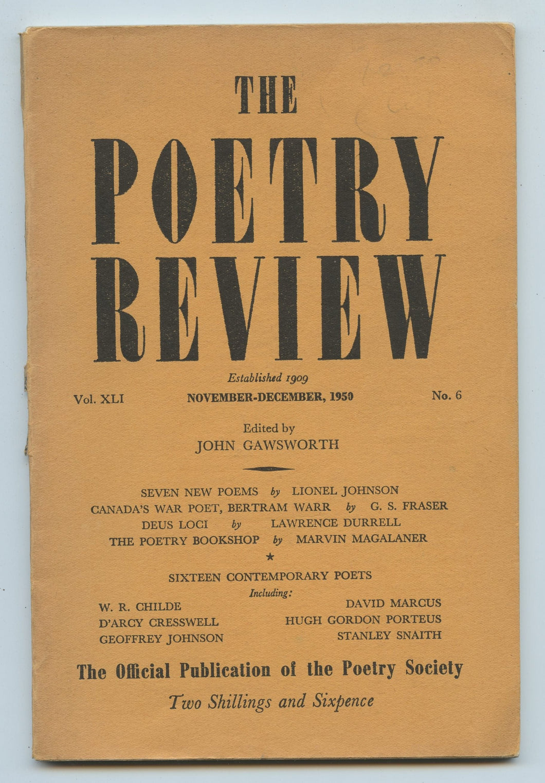 The Poetry Review, Nov.-Dec. 1950