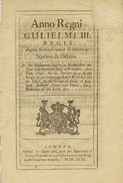  An Act for Continuing several former Acts for Punishing Officers and Soldiers who shall Mutiny or Desert His Majesties Service, and for Punishing False Musters, and for Payment of Quarters, for One Year longer