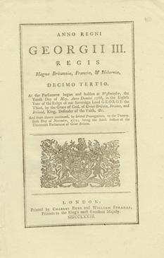 An Act for allowing the free Importation of Rice into this Kingdom, from any of His Majesty's colonies in America, for a limited Time; and for encouraging the making of Starch from Rice